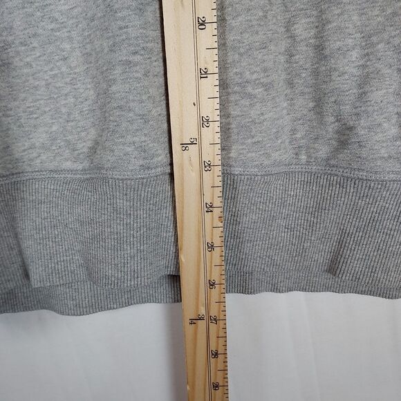 Tommy Hilfiger Hoodie Men’s M Gray Pullover Sweatshirt Flag Logo Casual - Picture 6 of 8